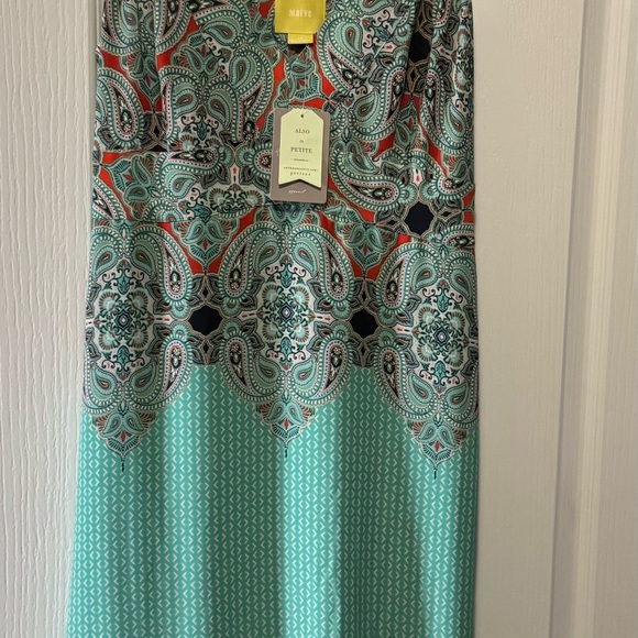 Maeve Dresses & Skirts - Maeve Women's paisley print dress- Teal and coral.